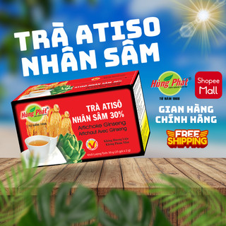 Trà Atisô Nhân Sâm Hùng Phát Hộp 50g 25 Gói Ngọt Thanh Của Thảo Mộc Hỗ Trợ Thanh Nhiệt Mát Gan