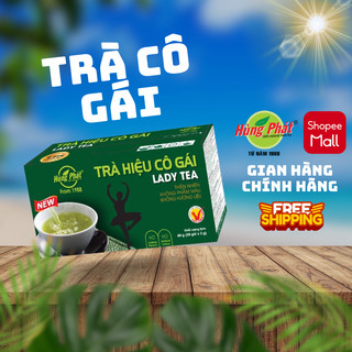Trà Hiệu Cô Gái Hỗ Trợ Giảm Cân Detox Cơ Thể Thành Phần Từ 9 Loại Thảo Mộc Vị Thanh Mát, Sảng Khoái