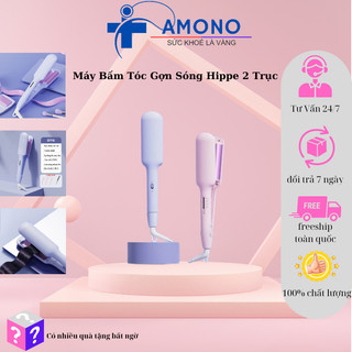 Máy bấm tóc gợn sóng máy uốn hippie 2 trục làm tóc xoăn sóng nước gợn sóng bảo hành 1 đổi 1 - AMONO