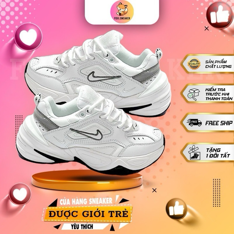 Giày_Nike M2k Tekno all white full box