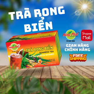 Trà Rong Biển Hùng Phát Hộp 50g 25 Gói Giải Nhiệt Thanh Mát Từ Rong Biển Và Thảo Mộc