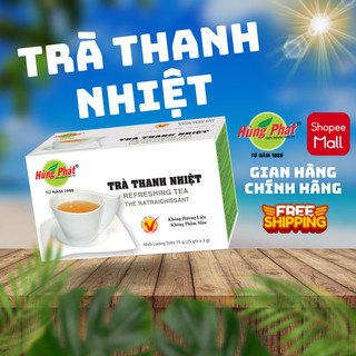 Trà Thanh Nhiệt Hùng Phát Hỗ Trợ Giảm Nóng Trong Người Hộp 50g 25 Gói