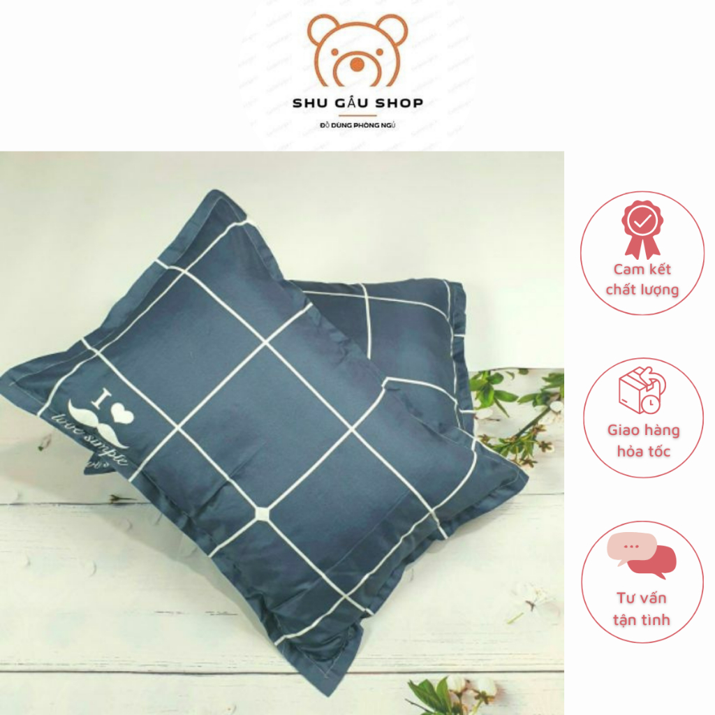 Vỏ gối nằm cotton poly (1 chiếc)