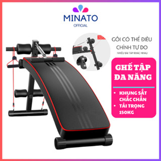 Ghế Tập Bụng MN026 tại nhà với các bài tập cơ bụng, cơ lưng,cơ tay khác nhau,ghế cong tập bụng,Khung chắc chắn tải 150kg