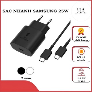 Bộ củ cáp sạc nhanh 25w ss type c to type c , dùng cho các máy chân type c bảo hành 6 tháng