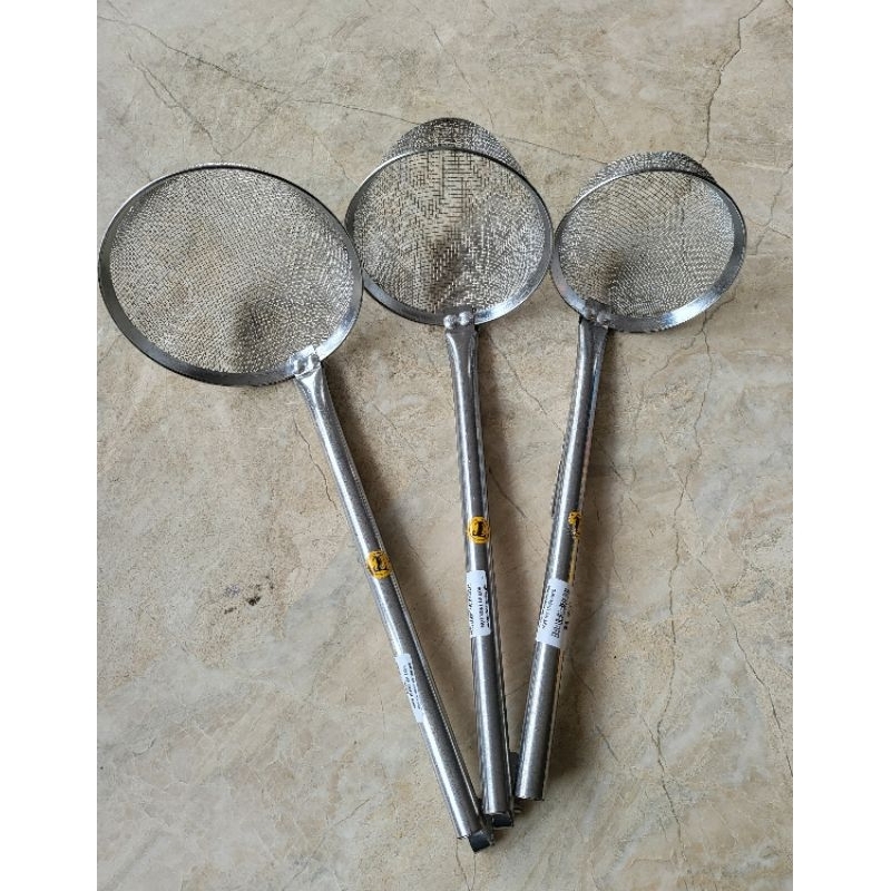 Vợt Hủ Tiếu Mì , Bún , Phở Inox. 3 Zise Nhỏ 11cm , lớn 12cm, nam vang 14cm