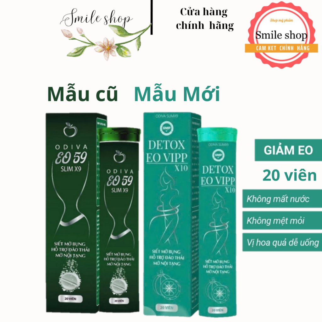 Giảm Cân Viên Sủi Eo 59 ODIVA, 20 Viên