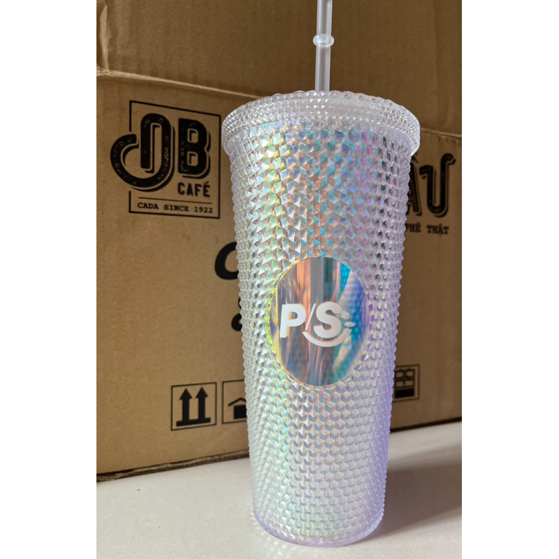 Ly Diamond màu trắng Pha Lê 700ml