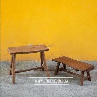 Ghế bench mini không tựa kích thước D50 x R20 x C40CM