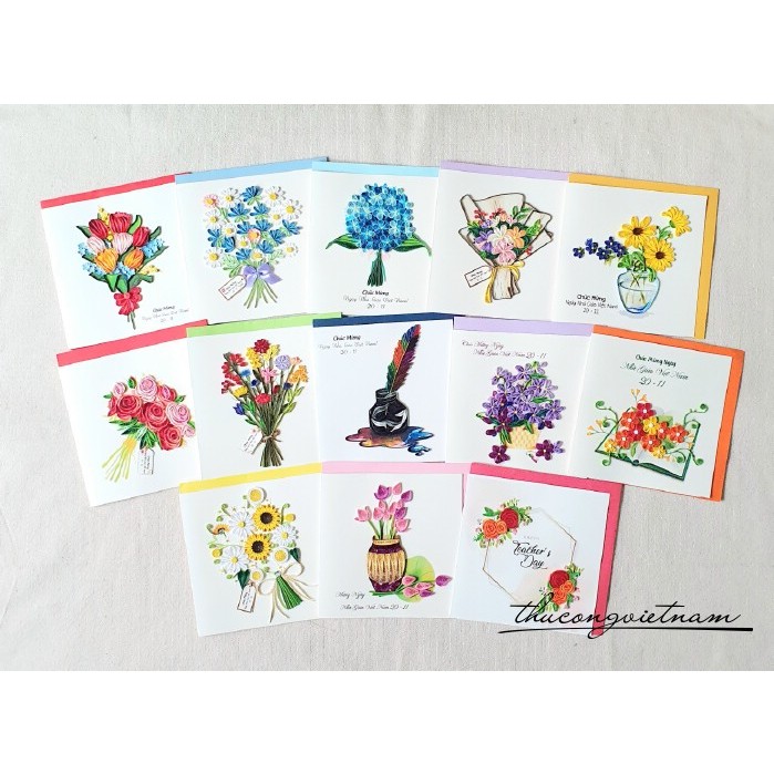 Thiệp quilling 20/11