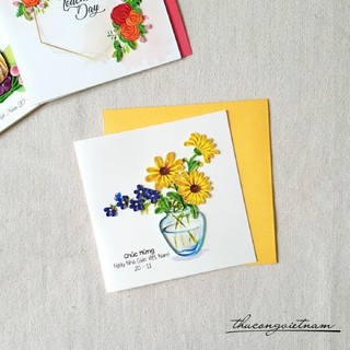 Thiệp quilling 20/11