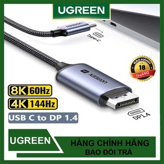 Cáp chuyển usb type c to displayport 4k x 8k ugreen 40420 50994 mm139 25157 25158 cm556