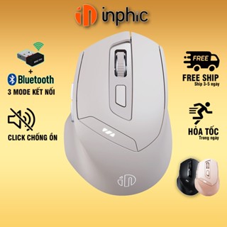 Chuột máy tính không dây Yindiao Inphic DR06 wireless không dây kết nối Bluetooth công thái học game thủ văn phòng