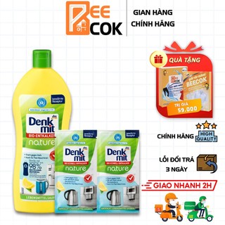 Dung dịch tẩy cặn nước Denkmit khử cặn ấm siêu tốc, máy pha cà phê