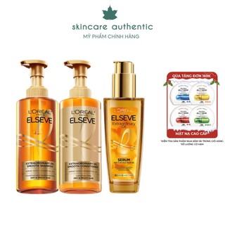 Bộ gội xả dưỡng tóc suôn mượt tóc cao cấp L'Oreal Paris Extraordinary Oil Smooth 440ml
