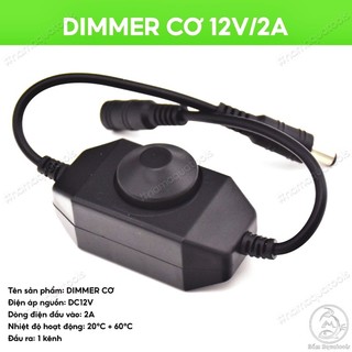 Dimmer Cơ 9-12V/2A | Chỉnh Sáng Đèn LED, Điều Tốc Quạt Thuỷ Sinh