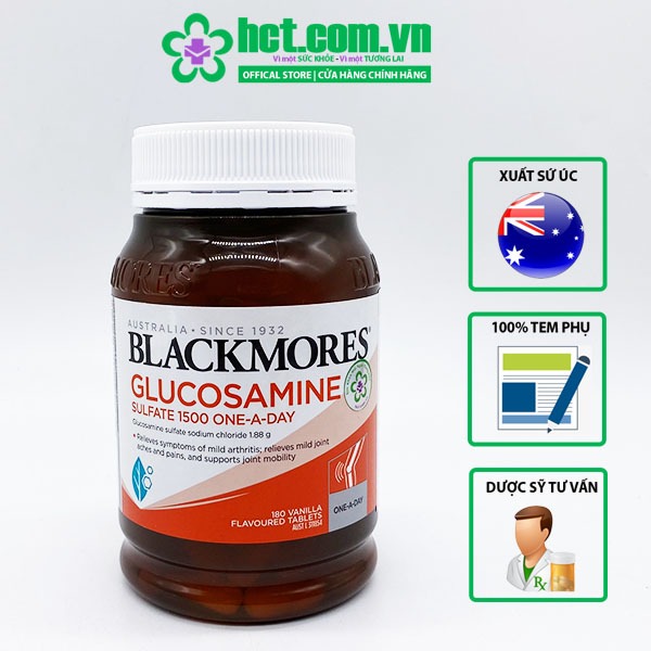 Viên Uống Bổ Khớp Blackmores Glucosamine Sulfate 1500mg One A Day Lọ 180 Viên