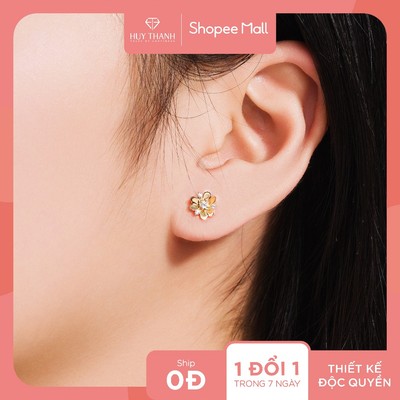 Bông Tai Nữ Vàng Tây 14K BTPTB364 Huy Thanh Jewelry