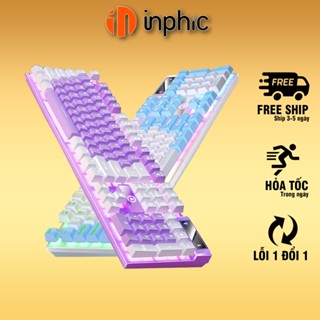 Bàn phím máy tính giả cơ YINDIAO K500 có dây gaming LED dành cho game thủ full 104 keys chống nước dùng PC