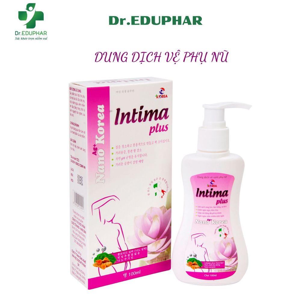 INTIMA PLUS CHAI 100ML DUNG DỊCH VỆ SINH PHỤ NỮ THƠM THƠM MÁT LẠNH LÀM