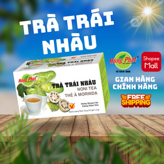 Trà Trái Nhàu Túi Lọc Hùng Phát Hộp 50g 25 Gói Thích Hợp Cho Người Nhức Mỏi Đau Khớp