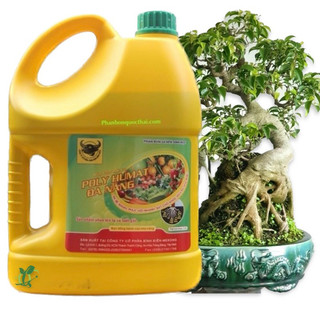 Can 5 lít phân bón sinh học poly humate đa năng-ra rễ mạnh-phục hồi nhanh-bật chồi khỏe-tạo nụ và hoa nhiều,can 5 lít