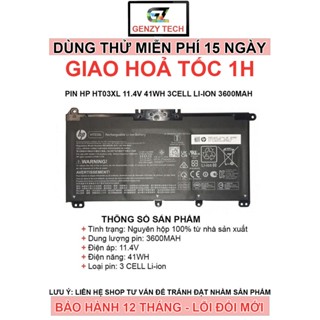 Pin Laptop HP Pavilion 14 15 HT03XL 15-CS 15-DA 15-CR 15-DB 15-CW 17-BY 14-CE 14-CF 14-CM 14Q-CS - BH 6 THÁNG