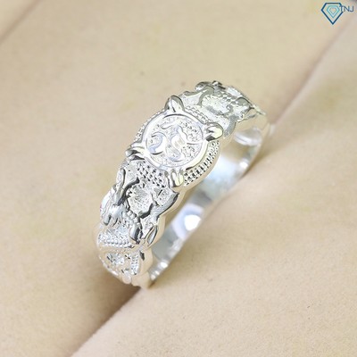 Nhẫn bạc nam chữ Tài hình rồng sang trọng NNA0626 - Trang Sức TNJ