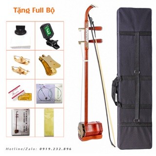 Đàn nhị, líu cao cấp gỗ hương chất lượng - kèm tài liệu học đàn