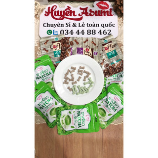 10 gói Kẹo Xương Chó Matcha / Cà Phê, kẹo Matcha xương chó Thái Lan thơm ngon,đồ ăn vặt thái lan