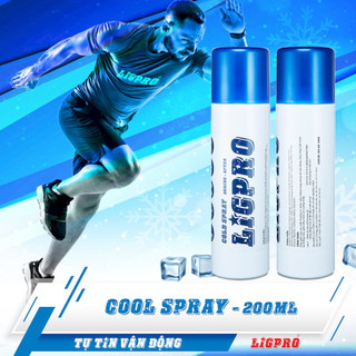 Xịt lạnh giảm đau thể thao LIGPRO 200ml - Bình xịt lạnh - Giảm đau nhanh hạn chế chấn thương nặng thêm hỗ trợ thi đấu