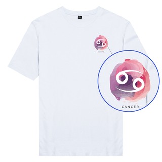 Áo thun tay ngắn unisex Chodole cotton 100% in hình Caner Cự Giải cung hoàng đạo