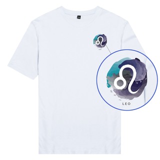 Áo thun tay ngắn unisex Chodole cotton 100% in hình Leo Sư Tử cung hoàng đạo