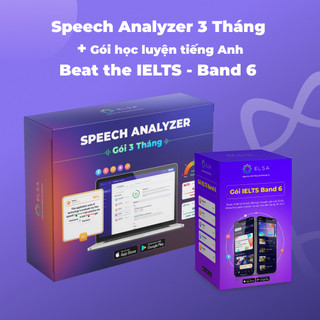 Combo Phần Mềm Speech Analyzer 3 tháng và Beat The IELTS band 6.0