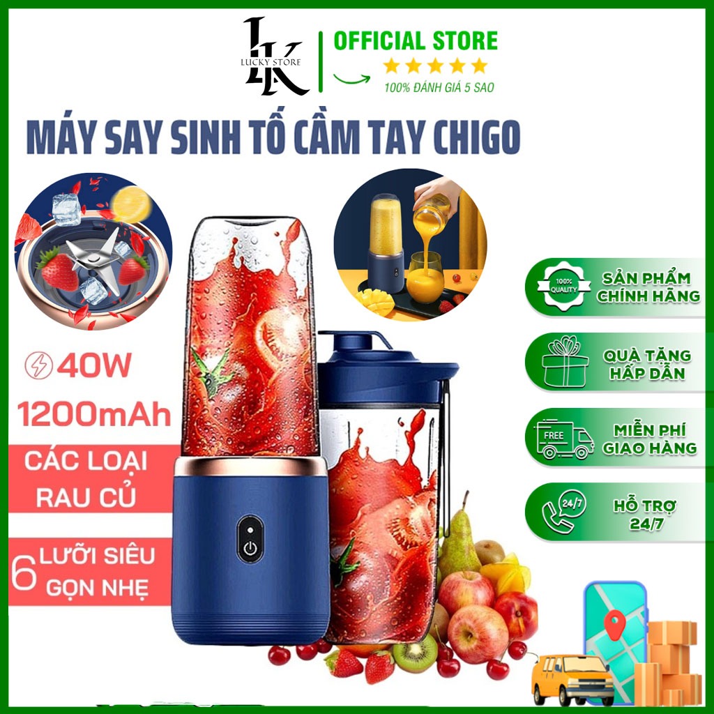 Máy xay sinh tố cầm tay mini, máy xay đa năng Juicing cup 300ML