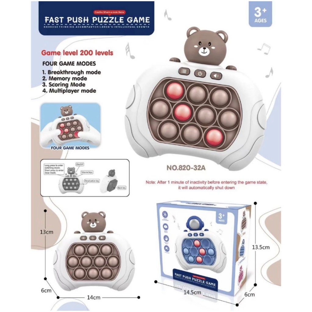 POP IT ĐIỆN TỬ Máy game điện tử Pop it thế hệ mới - máy điện tử chơi game Pop it giải trí