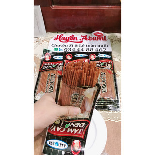 Combo 10 gói tăm que cay đen Aluowa Gói 26g tăm cay tuổi thơ