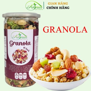  Granola siêu hạt ăn kiêng ngũ cốc  KL 500 Gr  giảm cân dinh dưỡng eat clean không đường thêm hạt Macca từ Nông Sản ANNUT 
