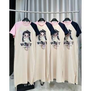 Váy Cô Gái Wooody Form Suông Dáng Rộng Dài