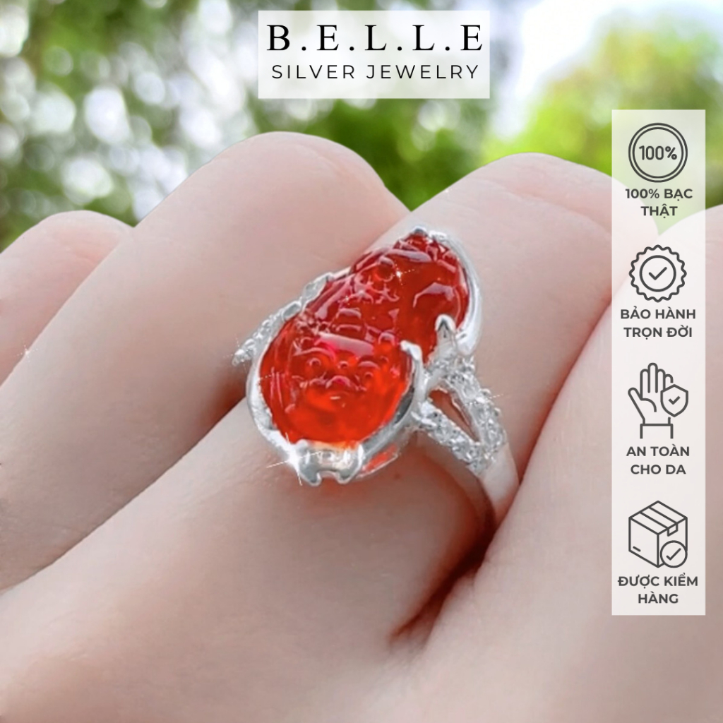 Nhẫn bạc phong thủy Tỳ Hưu theo mệnh, nhẫn bạc S990 cao cấp