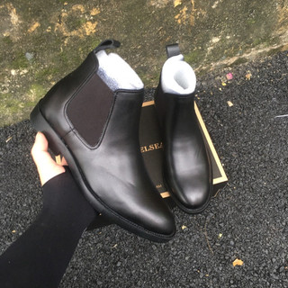 [ Tặng Kèm Lót 3cm ] Chelsea boot Classic , Đế Kếp Bảo hành Mũi Tròn Cao Cấp