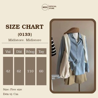 Áo Sơ mi jean Vni Studio (0133) - MIDISTORE