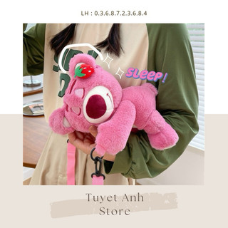 Túi đeo chéo hình gấu bông lotso