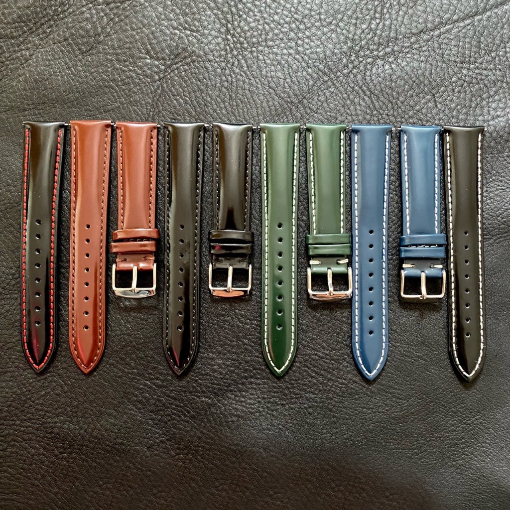 Dây da đồng hồ handmade dây da sáng màu codorvan 20mm