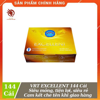 [ CHÍNH HÃNG ] - Bao cao su dùng cho gia đình, khách sạn cao cấp VRT Excellent - 144 cái
