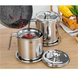 Bình lọc dầu ăn có lưới lọc cặn bằng inox 304. bình đựng dầu chiên có lọc cặn. ca lọc cặn dầu ăn nhà bếp tiện lợi