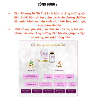 SÂM NHUNG TỐ NỮ TUỆ LINH 30 viên