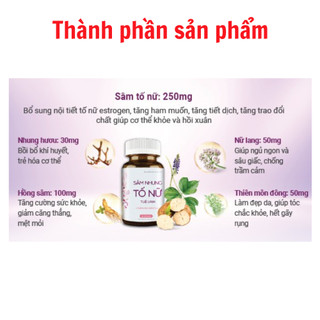 SÂM NHUNG TỐ NỮ TUỆ LINH 30 viên