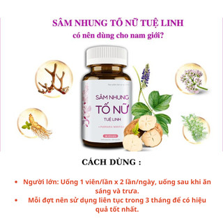 SÂM NHUNG TỐ NỮ TUỆ LINH 30 viên