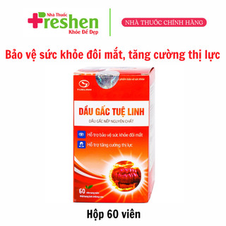 Viên uống Dầu Gấc Tuệ Linh hỗ trợ bảo vệ sức khỏe đôi mắt, tăng cường thị lực (60 viên)